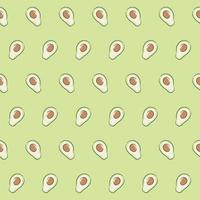 Vector seamless pattern with avocado