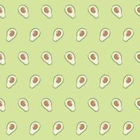 Vector seamless pattern with avocado