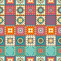 Ethnic Seamless Pattern In Native Style vector