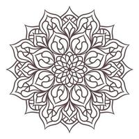 Ethnic Mandala Round Ornament Pattern vector