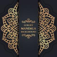 Luxury Mandala Background With Golden Arabesque vector