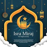 Isra' Miraj Background vector