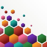 Abstract Geometric Shape Hexagon Background vector