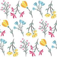 Beautiful Abstract Floral Seamless Pattern vector