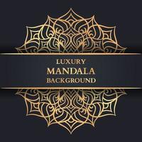 Luxury Mandala Background With Golden Arabesque vector