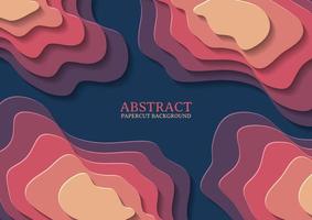 abstract papercut design background with overlap layer vector