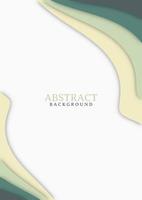 Abstract modern background design with wavy shapes vector