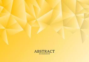 Abstract modern yellow chaotic polygonal background design vector