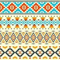 Ethnic Seamless Pattern In Native Style vector