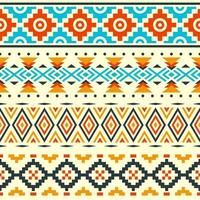 Ethnic Seamless Pattern In Native Style vector