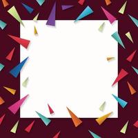 Abstract triangle colorful background banner vector