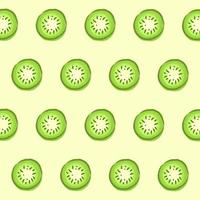 Seamless pattern with kiwi fruit background vector