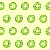 Seamless pattern with kiwi fruit background vector