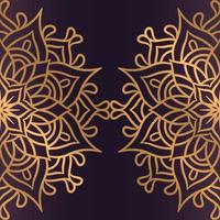 Luxury mandala background With Golden Arabesque vector