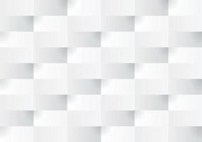 Abstract white and grey square background texture vector