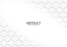 Abstract white and grey geometric background texture vector