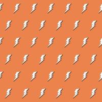 Retro vector seamless pattern with lightning bolt