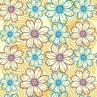 Fondo floral abstracto de patrones sin fisuras vector