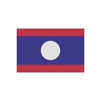 National Flag of Laos. vector