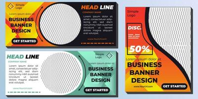 business banner template sustainable for advertising, business and product promotion, web banner and etc. vector