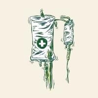 vintage style infusion fluid vector