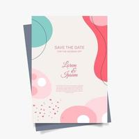 Wedding invitations vector template. save the date. abstract arts design for wedding celebration. - Vector.