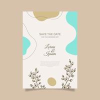 Wedding invitations vector template. save the date. abstract arts design for wedding celebration. - Vector.