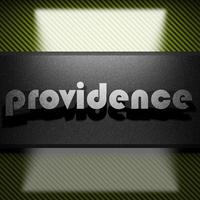 providence word of iron on carbon photo