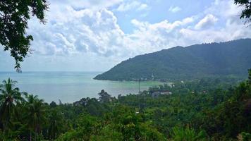 beautiful ocean sea veiw at Naern Thae Wada viewpoint in Nakhon Si Thammarat, Thailand video
