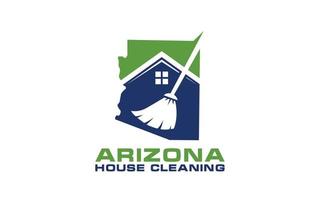 Logo arizona house cleaning service vector