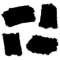 Collection of vector brush hand drawn graphic element. Set of vector brush strokes isolated on white background. vector illustration.