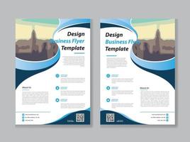 flyer business template for annual report vector