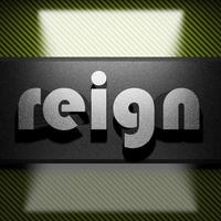reign word of iron on carbon photo