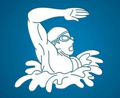 Swimming Sport Swimmer Action vector