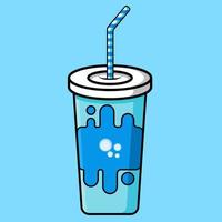 soda drink cool cartoon vector illustration