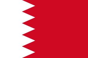 The flag of Bahrain vector icon