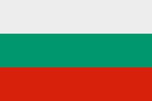 Bulgarian flag vector icon. The flag of Bulgaria
