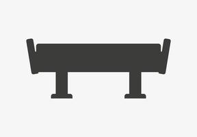 Car rear spoiler vector icon isolated on white background