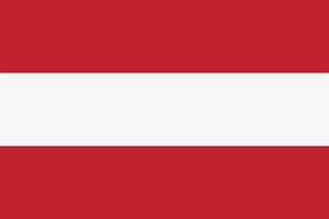 Austrian flag vector icon. The flag of Austria