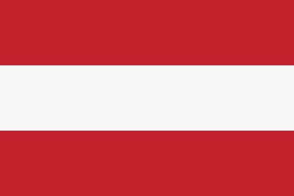 Austrian flag vector icon. The flag of Austria