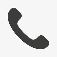 Phone icon vector. Telephone sign isolated on the white background. Call symbol vector