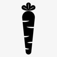 Carrot icon. Vector illustration isolated on white background