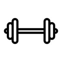 Dumbbell icon. Line vector illustration isolated on white background