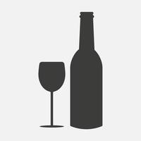 Alcohol vector icon isolated on white background