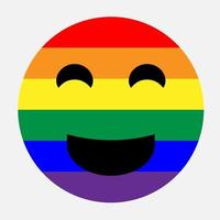 ilustración vectorial emoji lgbt aislada sobre fondo blanco