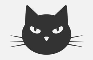 icono de vector de gato aislado sobre fondo blanco