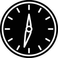 estilo de icono de reloj de año nuevo vector