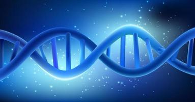 Concept Dna on blue background.vector vector