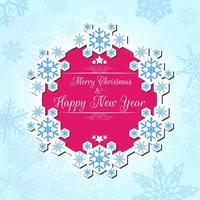 Merry christmas and happy new year background banner vector