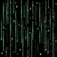 Technology binary background. Binary on green background vector